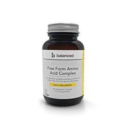 Balanced | Free Form Amino Acid Complex 60 Veggie Caps - Reusable Bottle | 60 capsule Fashion