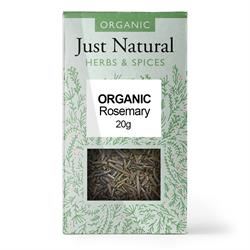 Just Natural Herbs | Organic Rosemary (Box) 20g | 20g Supply