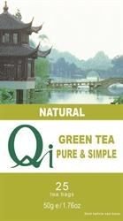 Qi | Green Tea Pure and Simple 50g 25 Tea bags | 50g Fashion