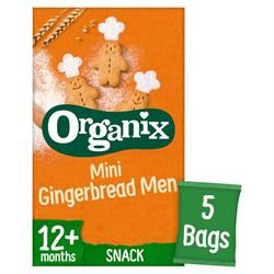 Organix | Organix Mini Gingerbread Men Snack Biscuits Multipack (5x20g) | 5 x 20g box For Sale