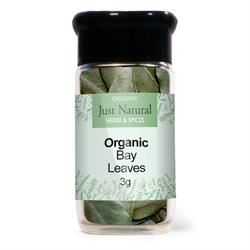 Just Natural Herbs | Organic Bay Leaves (Glass Jar) 3g | 3g For Cheap