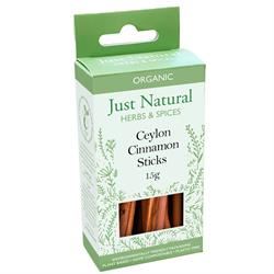 Just Natural Herbs | Organic Ceylon Cinnamon Sticks (Box) 15g | 15g Hot on Sale