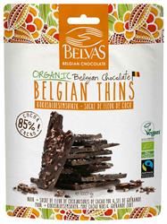 Belvas | Belgian Thins Dark 85% Coco 120g | 120g Fashion