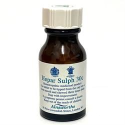 Ainsworths | Hepar Sulph 30C Single Counter Remedy 120 tabs | 120 tablet Discount