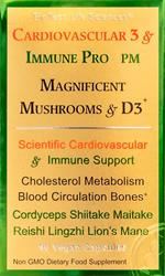 BioTech Life Sciences | Cardio Immune 3 Magnificent Mushrooms Vit D3 + Beta Glucans 90 | 90 capsule Cheap