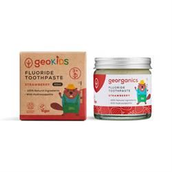 Georganics | Fluoride Toothpaste for Kids Strawberry | 60ml Supply