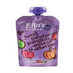 Ellas Kitchen | Stage 1 Sweet Potato Pumpkin & Blueberries 120g | 120g For Cheap