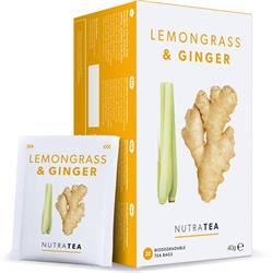 Nutratea | NutraTea Lemongrass & Ginger - 20 Tea Bags | 20 sachet Hot on Sale