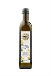 Biona | Rapeseed Oil - First Cold Pressing - Organic 500ml | 500ml Supply