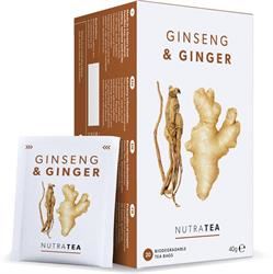 Nutratea | NutraTea Ginseng & Ginger - 20 Tea Bags | 20 sachet Discount