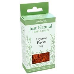 Just Natural Herbs | Organic Cayenne Pepper (Box) 35g | 35g Online Hot Sale