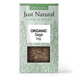 Just Natural Herbs | Organic Sage (Box) 25g | 25g Fashion