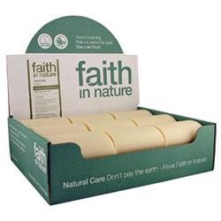 Faith in Nature | Coconut Soap unwrapped x (Full Box of 18) | 18 box Supply