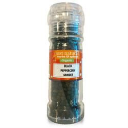 Just Natural Herbs | Organic Black Peppercorn Mill 55g | 55g Sale