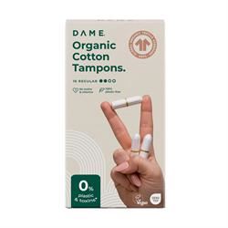 Dame | DAME Organic Cotton Tampons 16 Pack | 36g For Sale