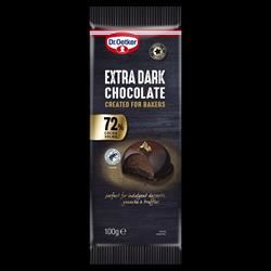 Dr Oetker | Dr Oetker Extra Dark Chocolate Bar 72% 100g | 100g Fashion