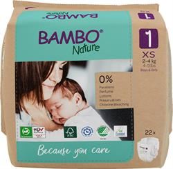 Bambo Nature | Bambo Nature Eco-Nappy Size 1 - 22 Nappies | 418g Supply