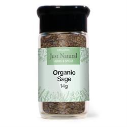 Just Natural Herbs | Organic Sage (Glass Jar) 14g | 14g For Cheap