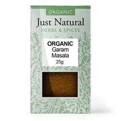 Just Natural Herbs | Organic Garam Masala (Box) 25g | 25g Sale