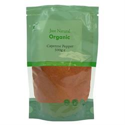 Just Natural Herbs | Organic Cayenne Pepper 500g | 500g Online now