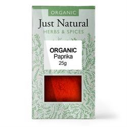 Just Natural Herbs | Organic Paprika (Box) 25g | 25g on Sale