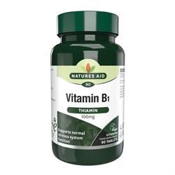 Natures Aid | Vitamin B1 (Thiamin) 100mg 90 Tabs | 90 tablet Online Sale