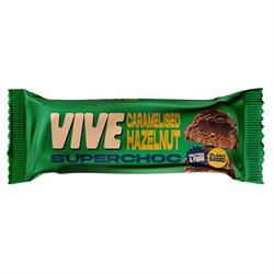 Vive | Superchoc Caramelised Hazelnut- Plant Based Chocolate Bar - 40g | 40g Fashion